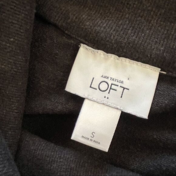 Charcoal Gray Loft Cowl Neck Sweatshirt - Picture 3 of 6